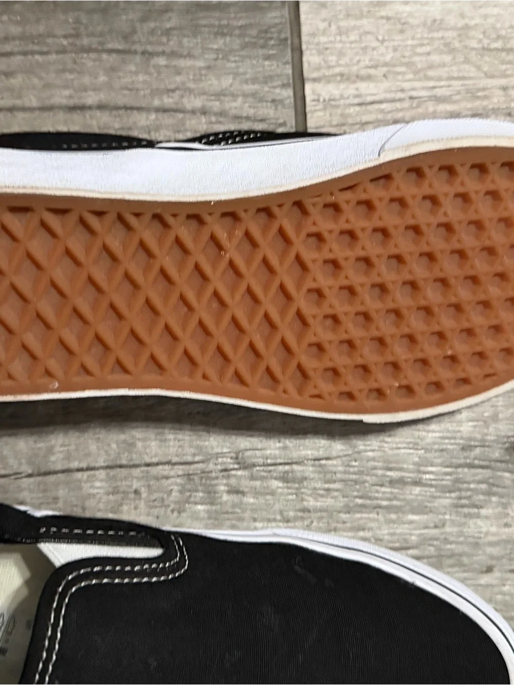 Vans Kids Black & White Slip-On Canvas Sneakers